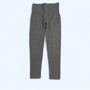 Gray Fleece Lined Leggings